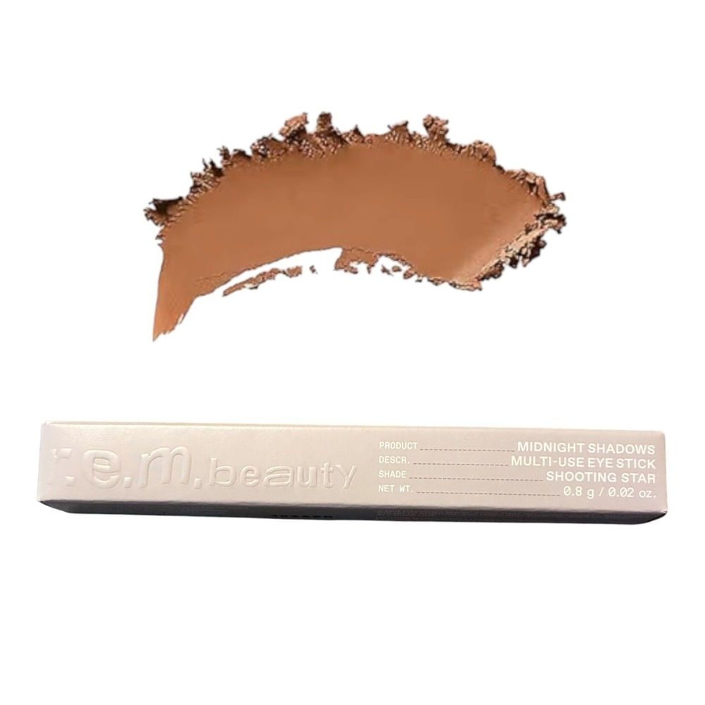 r.e.m. beauty Midnight Shadows Eye Stick Shooting Star Caramel Brown Cream NIB